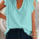 Ruffle V-Neck Top