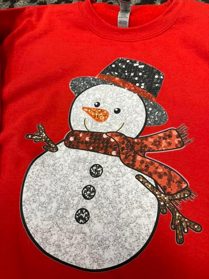 Snowman - Faux Sequin