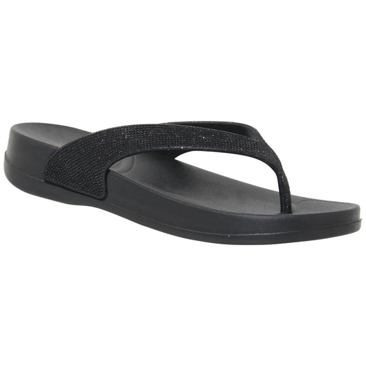 Women's Black Flip Flops