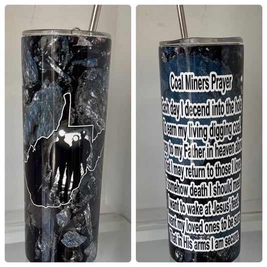 WV Coal Miner Prayer Tumbler