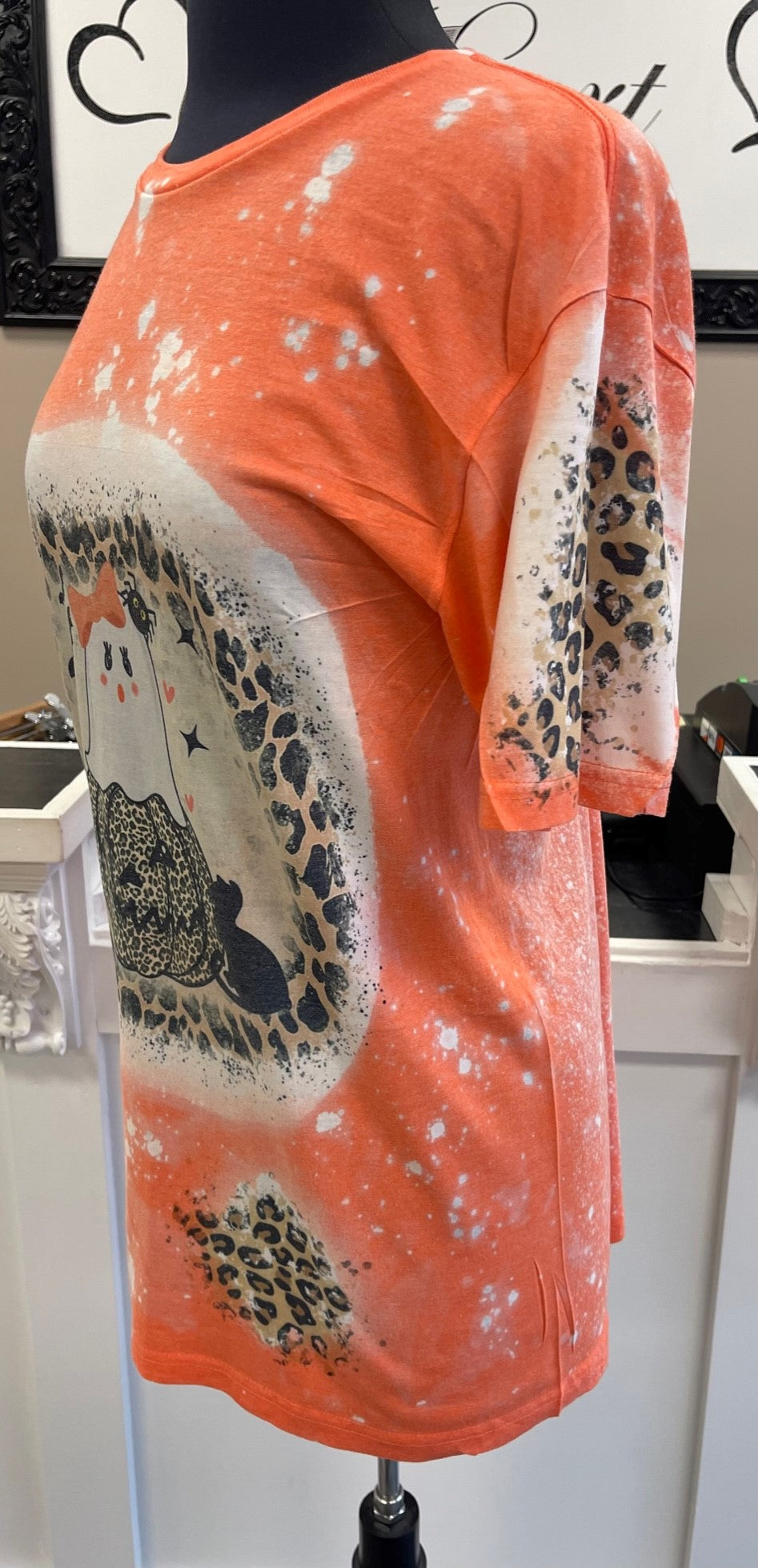 Leopard Ghost Pumpkin T-Shirt