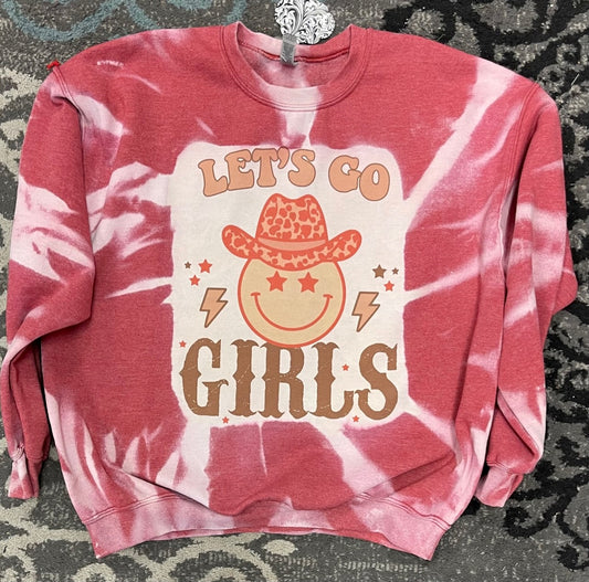 Let's Go Girls Sweatshirt - Red