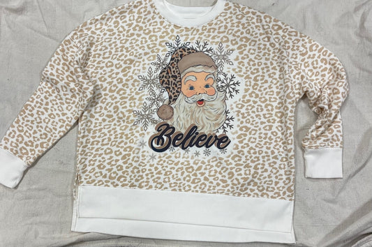 Leopard Believe Sweatshirt